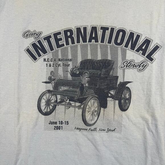 International Automobile Tour Niagara Falls 2001 T Shirt Blue Size Large 397 - Picture 2 of 6